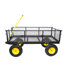 Les chariots de jardin BIG Wagon Cart facilitent le transport du bois de chauffage jaune et noir. La charge statique maximale est de 880 lb.