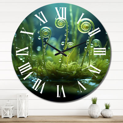 Portrait d'une horloge murale hibou blanc et turquoise