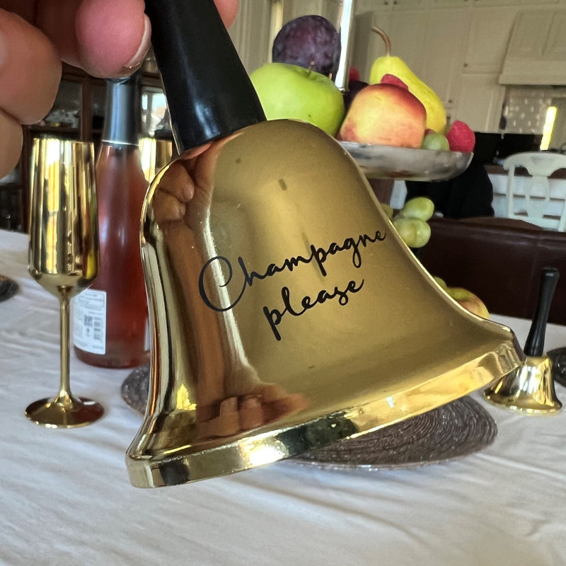 6 pièces champagne Veuillez cloche