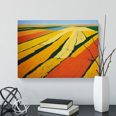Pleasant Wheat Field - Wrapped Canvas Print