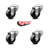 Phenolic Swivel Bolt Hole Caster Set