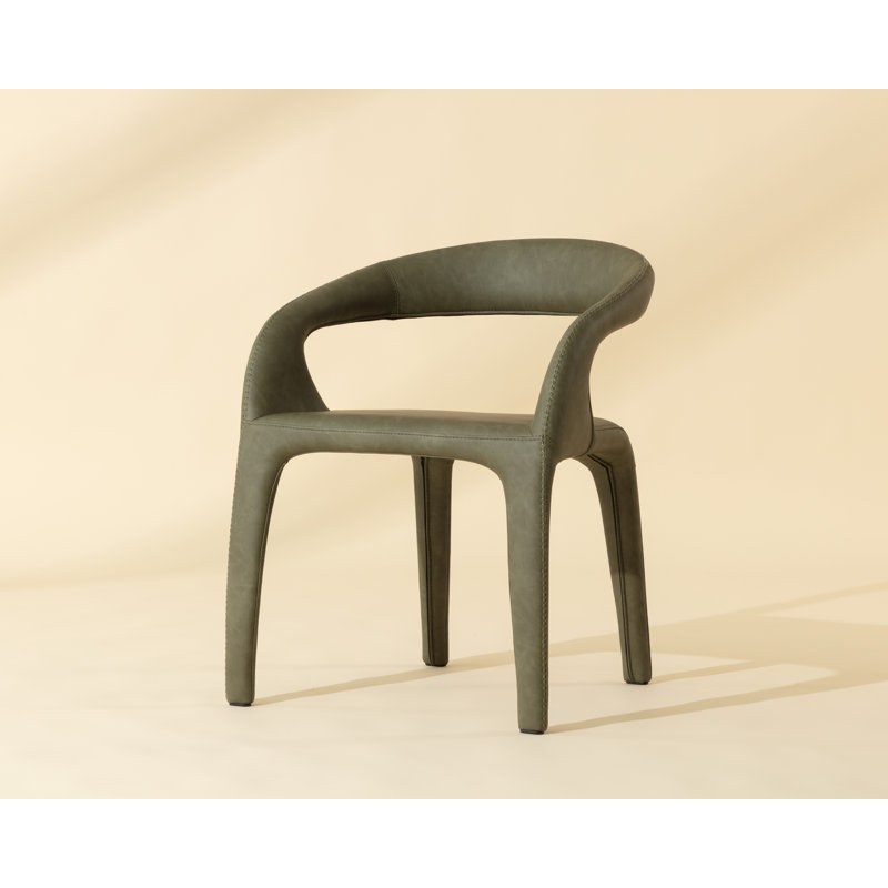 Atika Upholstered Arm Chair, Ivanhoe Pine