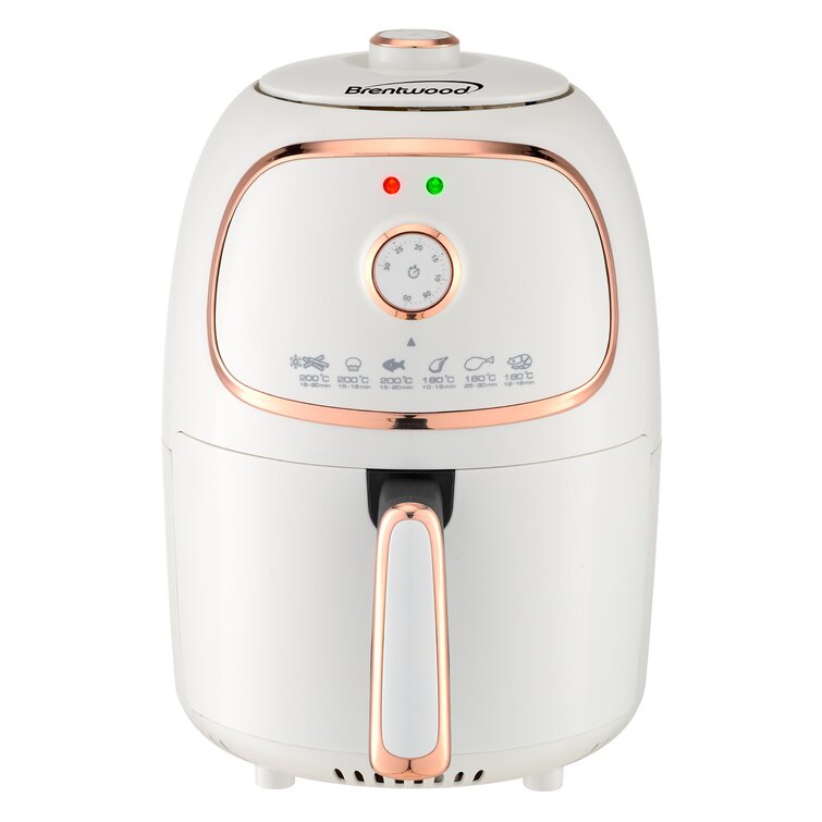 Brentwood AF-202BL 2 Quart Small Electric Air Fryer Blue With Timer And Temp Control