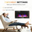 Electric Wall-Mounted Fireplace With Realistic Flame Effect, 7 Colour Background Light And Adjustable Heating For Cozy Ambiance-1153554575
