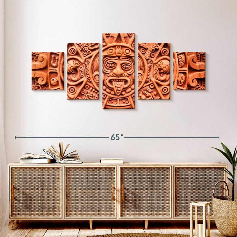 Aztec Sun Stone, 24" H x 55" W