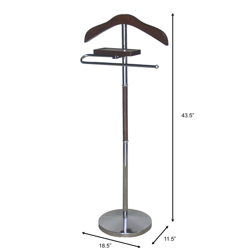Oxford Solid Wood Freestanding Valet Stand