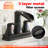 Widespread Bathroom Faucet 3-Hole, 2-Handle Waterfall Sink Faucet With 360° Swivel Spout And Drain Assembly-124971342