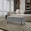 Polyester Upholstered Storage Bench-1810592258