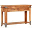 Rushton 110cm Solid Wood Top Console Table