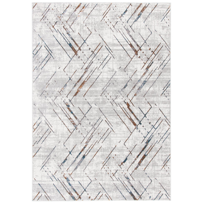 Tapis à motif géométrique Sonoma Performance, Rectangle 5 pi 5 po x 7 pi 6 po