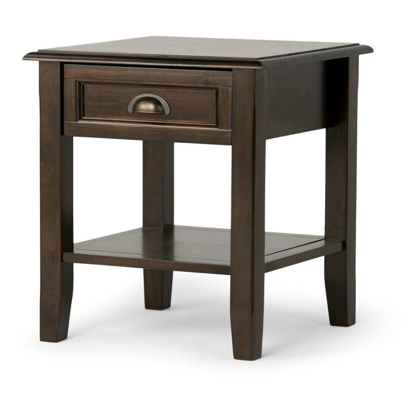 Modern - End Table - Mahogany Brown