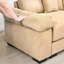 Canapé modulaire, tissu velours côtelé doux, assise ergonomique profonde avec coussins pour le salon, assemblage facile-204162781