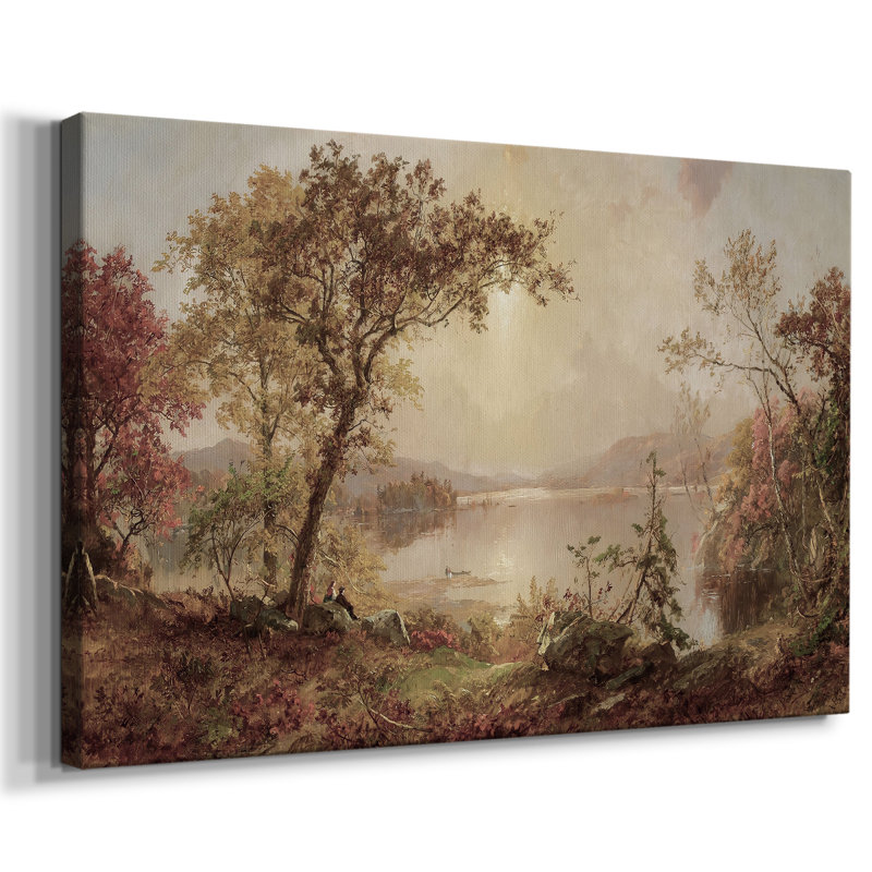Paysage rétro -ccccxxix, H 13 po x l 19 po x P 1,5 po, Toile tendue