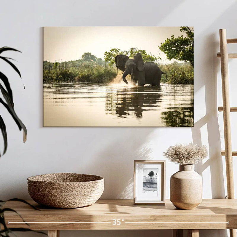 Brampt Elephant River Play, H 16 po x l 24 po