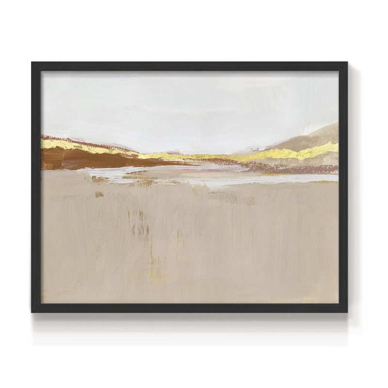 Gilded Expanse II - Reproduction encadrée - Restickable, Noir, H 16 po x l 20 po