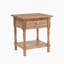 Table de chevet au fini bois de manguier / bois clair Lima