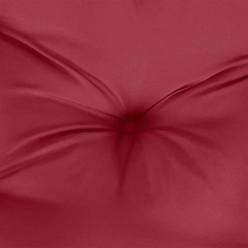 Coussin de siège d'extérieur, 19,7 po x 19,7 po, Vin rouge