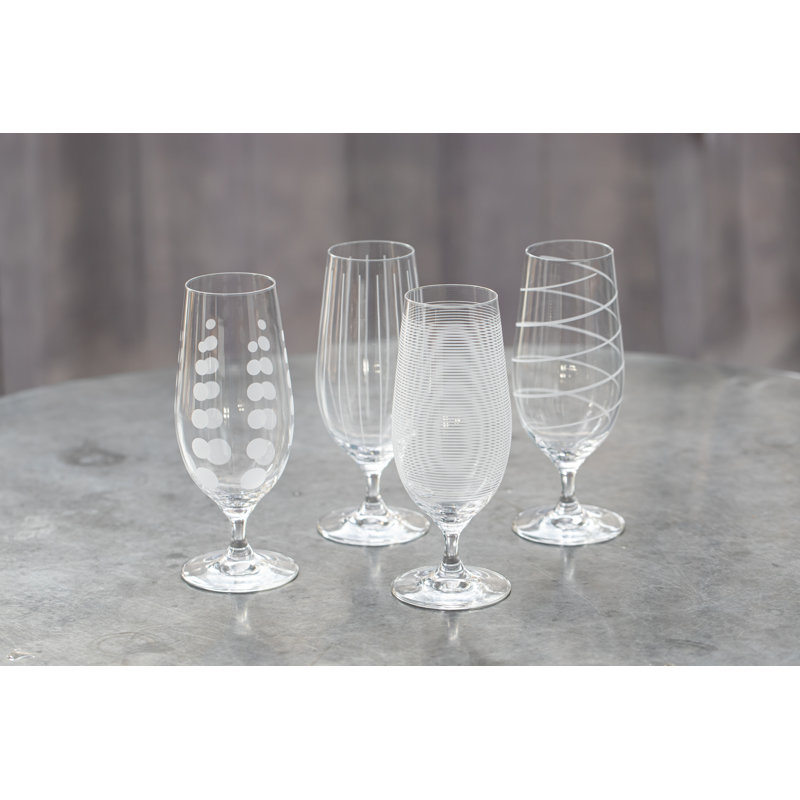 Mikasa Cheers Pack Of 4 Stemmed Pilsner Glasses