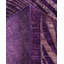 Tapis unique mauve / ivoire 5 pi x 6 pi 6 po Overdyed