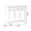 Banc de rangement blanc en bois manufacturé-509078822
