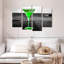 «Cocktail Pop Green Martini», ensemble de 4 reproductions sur toile par SodaPopArt-93058148