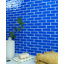 Carreau de mosaïque en verre à bord droit pour piscine 1 "x 3"-100003433