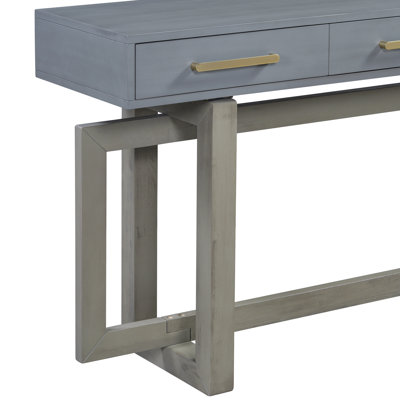 Console élégante avec trois tiroirs, table d'entrée très longue pour vestibule, couloir, salon, vestibule, couloir