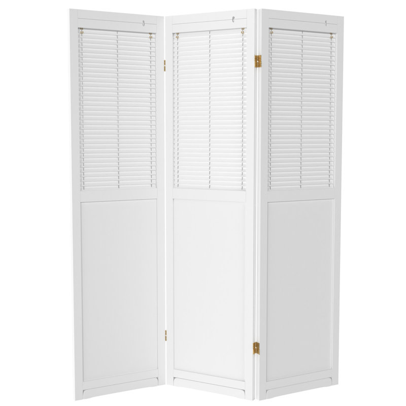 Cloison pliante haute de 6 pi Cayenna, 3, Blanc