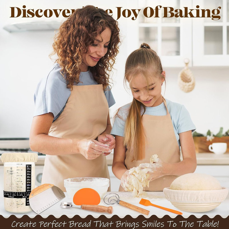 Sourdough Starter Kit, Bread Proofing Baskets