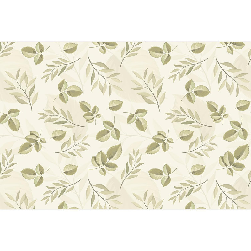Tropical Leaf Peel & Stick Floral Border, 96" L x 144" W