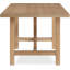 Finch Grant Dining Table, Modern Farmhouse Wood Trestle Base, Breakfast Nook Kitchen Furniture, 67" Long Rectangular Tabletop