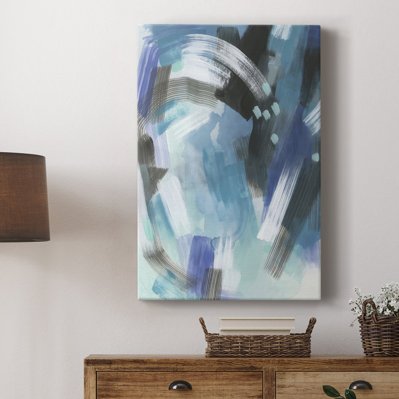 Aquatic Crosshatch I - Gallery Cavas