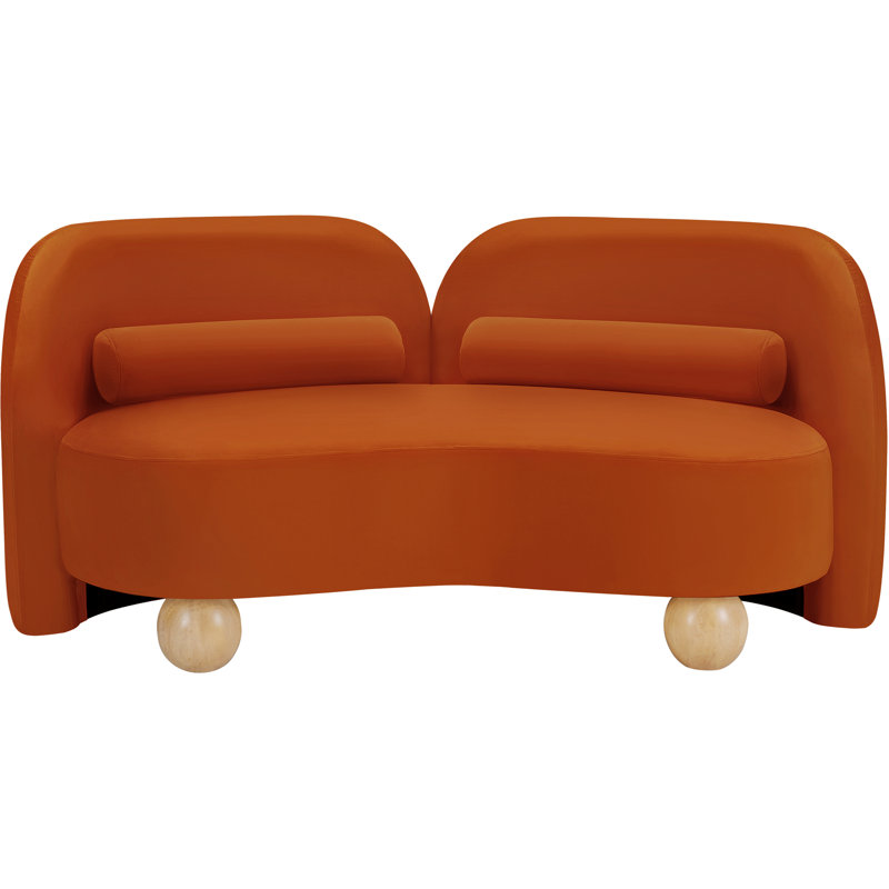 Manso Upholstered Loveseat, Cognac