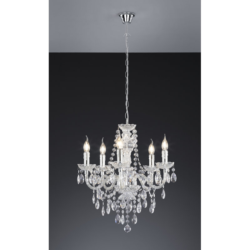 5 - Light Chandelier, Transparent and clear