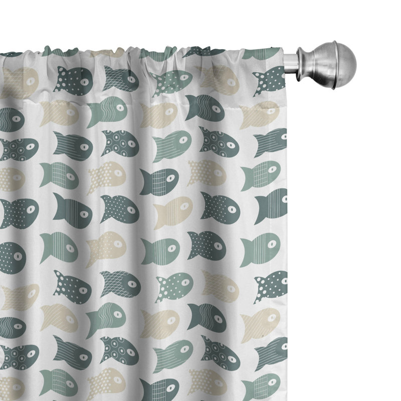 Semi-Sheer Rod Pocket Sliding Panels, 28" x 95"