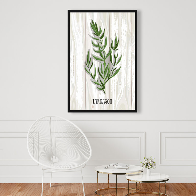 «Estragon sur bois» sur toile
