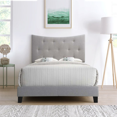 Dardanelle Fabric Standard Bed in Gray