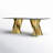 Ammerman Glass Top Metal Base Dining Table-600084512-599811096