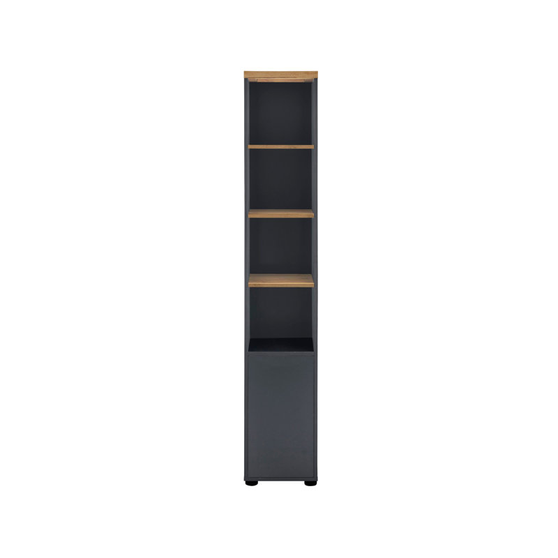 Neftaly Display Cabinet, Anthracite/Oak