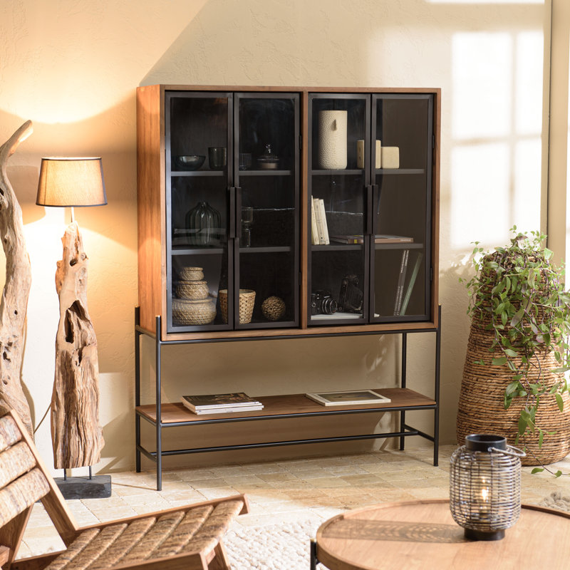 Aakin 124cm Solid Wood Sideboard