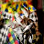 Scown Clowns de cirque Haunted Hill Farm 5,9 pi. Capteur de voix et de son clown sur tricycle, Halloween