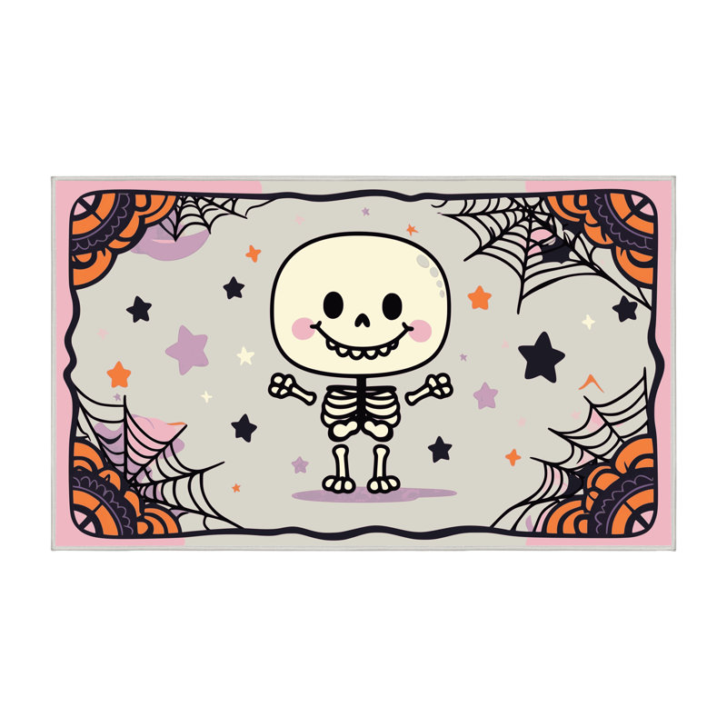 Tapis de vacances d'Halloween The Holiday Aisle®, Rectangulaire 2 pi x 3 pi