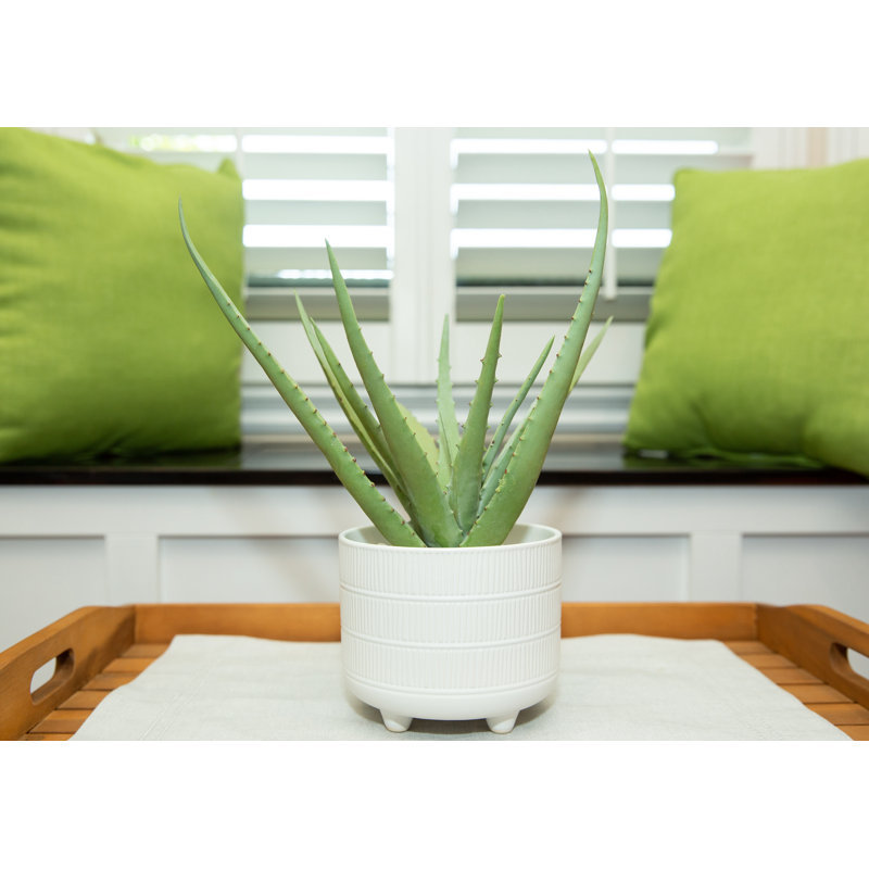 Feuillage artificiel en pot, H 14,75 po x l 8,75 po x P 8,75 po