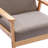 Mid-Century Modern Solid Wood Accent Chair With Faux Leather Upholstery-1031829090