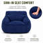 Fauteuil à billes géant en velours côtelé avec accoudoirs et très grand canapé confortable-1866085445