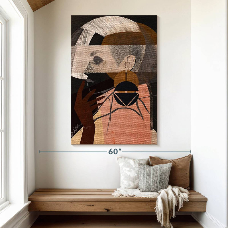 Leisha Face Off I, 51" H x 34" W