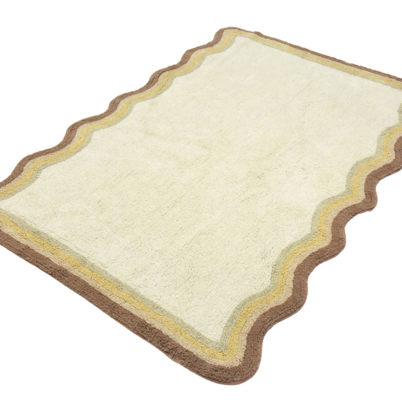 Bleechington Solid Colour Cotton Hand Woven Area Rug, Rectangle 200 x 290cm