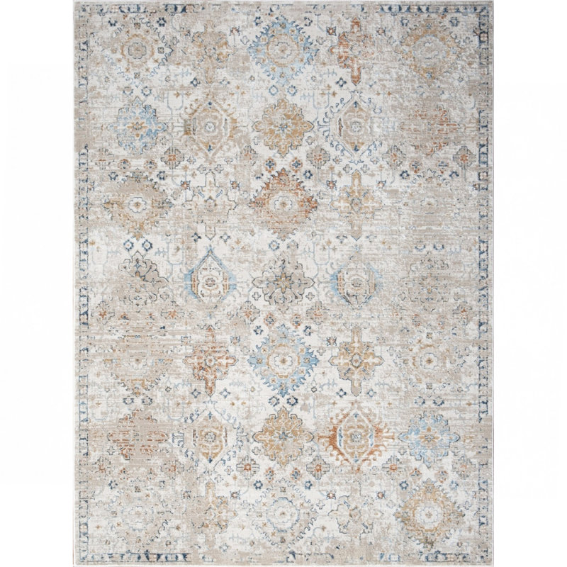 Ivory Area Rug, Rectangle 7'10" x 10'3"