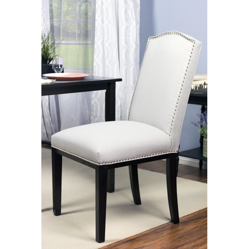 Arlien 17'' H Upholstered Side Chair, Platinum