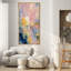Impression sur toile encadrée douce pastel abstrait champ de couleur moderne moderne-1319575262-1319575267